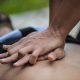 Adult CPR compressions, Pemi-Baker Hospice & Home Health