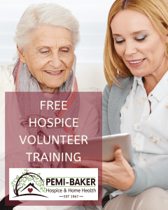 Volunteer Training at Pemi-Baker Hospice & Home Health, Plymouth, NH